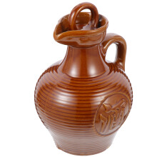 Clay Drinking Dispenser Ceramic Wine Jug Brown 1pack