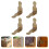 4 Pcs Retro Corner Protectors 铜配件装饰 Tools Box Vintage Style 4