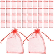 Raindrops 100 Pcs Car Supplies Decoration Jewelry Bags Organza