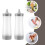 Grey Salad Dressing Bottle 2pcs 10.61in 6
