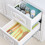 Raindrops 16pcs Fridge Shelf Liners Water Resistant For Office 45x30cm 5