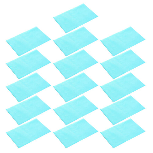 Raindrops 16pcs Fridge Shelf Liners Water Resistant For Office 45x30cm 1