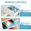 Raindrops 16pcs Fridge Shelf Liners Water Resistant For Office 45x30cm 7