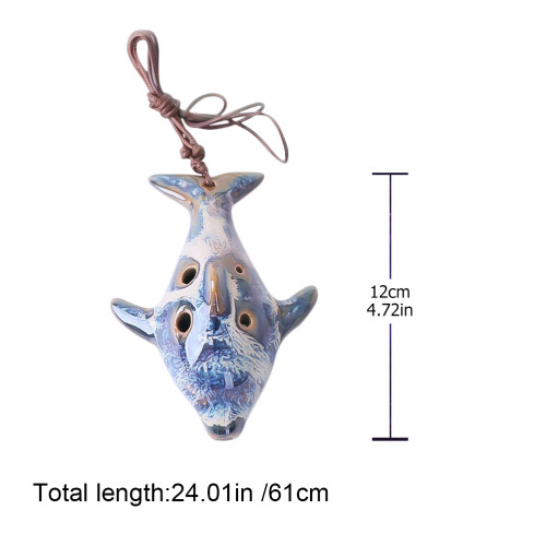 1 Pc Travel Ocarina Ceramic Whiteware For Production 1