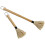Barbecue Grill Accessory Long Handle Round Brush Head 2pcs 10