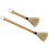 Barbecue Grill Accessory Long Handle Round Brush Head 2pcs 7