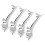 4 Pcs Spoon Holders Chopsticks Support Puppy Rest Dog Shape 11