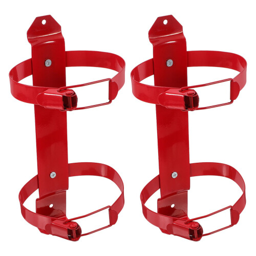 Fireplace Mounting Bracket Iron Red 2pcs