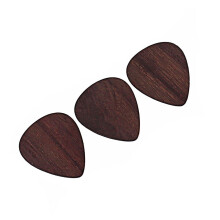3set Flat Wood Guitar Pick Bass Pick For Music Practice