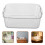 1pcs White Pet Desktop Makeup Organizer Storage Box 9