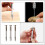 3 Pcs Rotary Drill Tool Diy Manual Punching Hand Work Silver 10