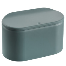 Mlins 1pcs Green Plastic Trash Can For Office Workers 11.5x6.9x4.4in