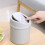 2pcs Convenient Trash Bins With Cover Desktop Use 10