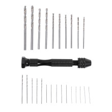 Manual Drills Rotary Tools Set Black 26pcs 3.54x0.59x0.31inch