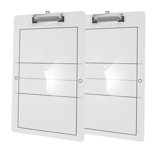 2 Pcs Training Board For Sports Volleyball Strategy White