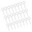 100 Pcs Tag Fire Extinguisher Latch 5.30x2.00x0.30cm Silver 1