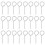 100 Pcs Tag Fire Extinguisher Latch 5.30x2.00x0.30cm Silver 3