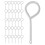 100 Pcs Tag Fire Extinguisher Latch 5.30x2.00x0.30cm Silver 9