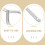 100 Pcs Tag Fire Extinguisher Latch 5.30x2.00x0.30cm Silver 11