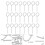 100 Pcs Tag Fire Extinguisher Latch 5.30x2.00x0.30cm Silver 4