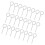 100 Pcs Tag Fire Extinguisher Latch 5.30x2.00x0.30cm Silver 6