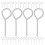 100 Pcs Tag Fire Extinguisher Latch 5.30x2.00x0.30cm Silver 8