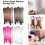 Cosmetic Cotton Storage Box Transparent Pink Container 2