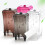 Cosmetic Cotton Storage Box Transparent Pink Container 8