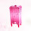 Cosmetic Cotton Storage Box Transparent Pink Container 9