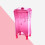 Cosmetic Cotton Storage Box Transparent Pink Container 11