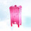 Cosmetic Cotton Storage Box Transparent Pink Container 7