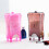 Cosmetic Cotton Storage Box Transparent Pink Container 10