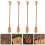 4pcs Iced Tea Spoons Wood Light Brown For General Users 2