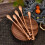 4pcs Iced Tea Spoons Wood Light Brown For General Users 10
