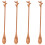 4pcs Iced Tea Spoons Wood Light Brown For General Users 1