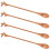 4pcs Iced Tea Spoons Wood Light Brown For General Users 9