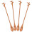 4pcs Iced Tea Spoons Wood Light Brown For General Users 11
