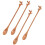 4pcs Iced Tea Spoons Wood Light Brown For General Users 7
