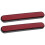 Creative Reflective Sticker Red Abs 2pcs 5.6x0.9in Strip 10