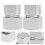 2 Pcs Hidden Hinge Damped Shaft Small Damping Rotation Hinges 5