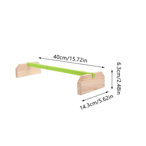 Play Bird Stands Standing Frame Green Wood 1pack 1