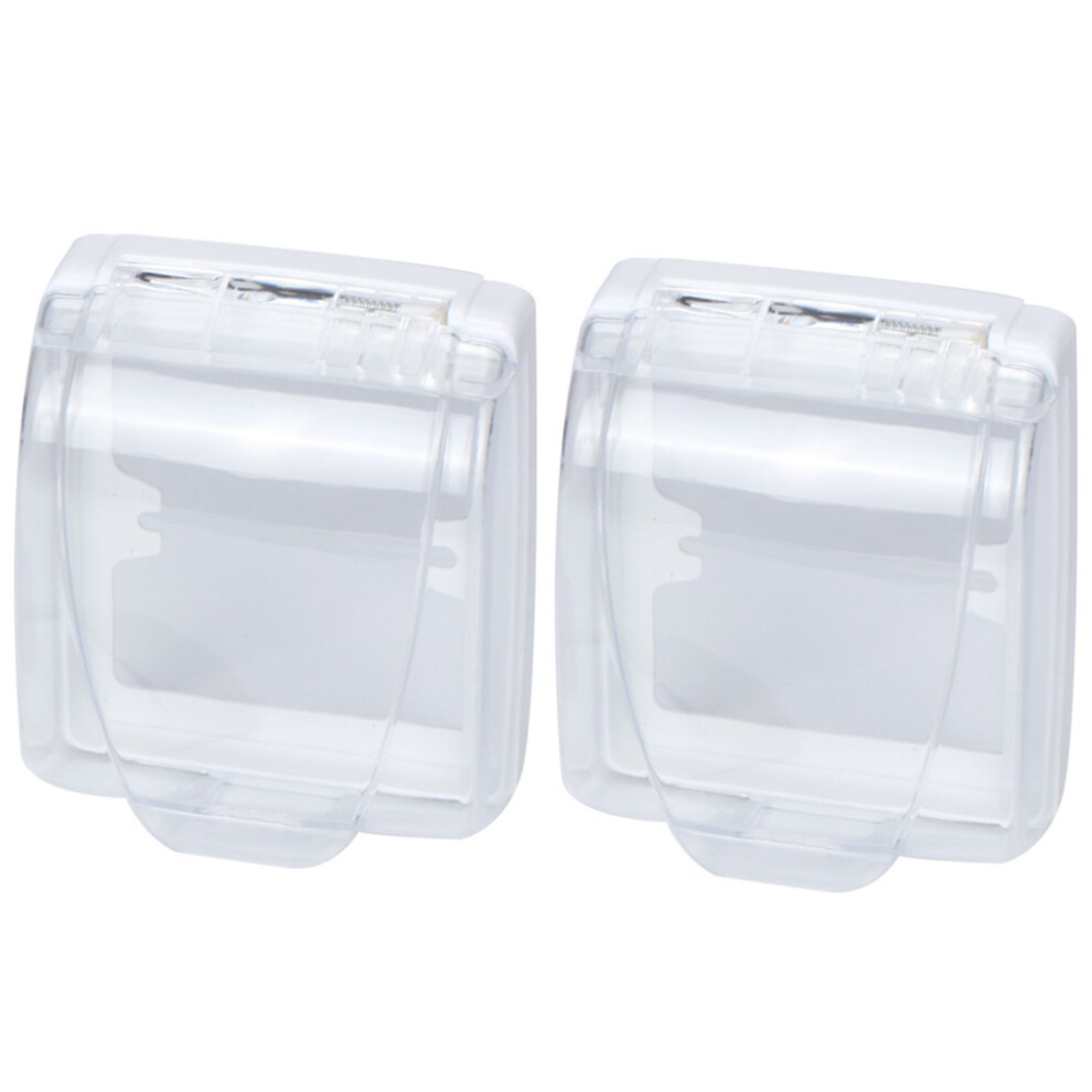 2Pcs Transparent Rainproof Doorbell Cover Doorbell Protector 3164262419387