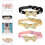 Mlins  3 Pcs Kit Chain Dog Collar Durable Pet Rhinestone 9