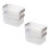 4 Pcs Decorative Storage Boxes With Lids Plastic Clear Stackable 5