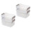 4 Pcs Decorative Storage Boxes With Lids Plastic Clear Stackable 1