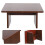 Under Desk Footstool, Ergonomic Design, Light Brown 11