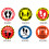 Stickers Jaunes PVC Décor Public Distance Surface 6