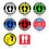 Stickers Jaunes PVC Décor Public Distance Surface 1