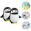 2 Pcs Cartoon Storage Box Plastic Wall Mount Organizer Penguin Boxes 3