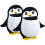 2 Pcs Cartoon Storage Box Plastic Wall Mount Organizer Penguin Boxes 10